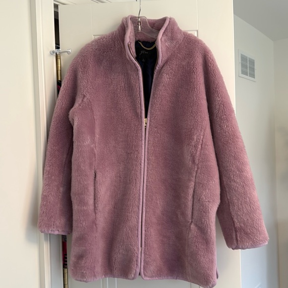 J. Crew Pink Fleece Jacket - Picture 5 of 9